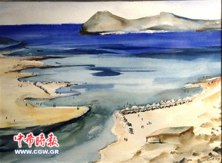 林慶華作品 《克里特的大海》（希臘《中希時(shí)報(bào)》）
