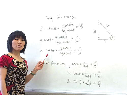 陳倩覺得當(dāng)老師最有成就感 。 