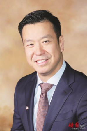 金門超市集團副總裁胡世遠。（美國《僑報》）