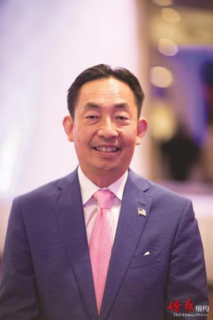 鷹木崖市議員梁智。（美國《僑報》）