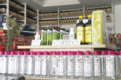 進(jìn)口商品展示。 