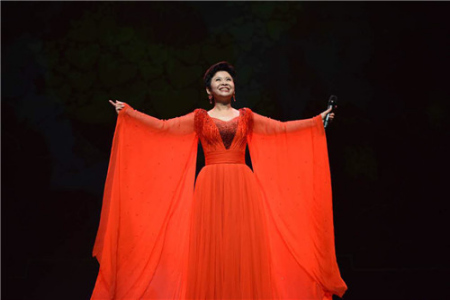 歌唱藝術(shù)家董文華演出。