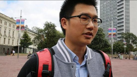 伏同學，中國，工程碩士專業(yè)學生。(新西蘭天維網(wǎng)圖片)