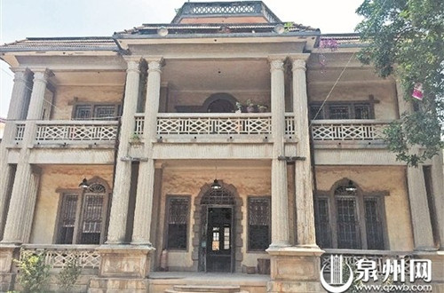 泉州奇園洋樓主體結(jié)構(gòu)保存完好，外墻修復大體完成。 泉州晚報