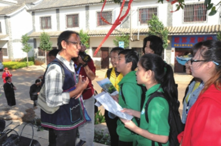 選手們在了解“龍樹”的意義