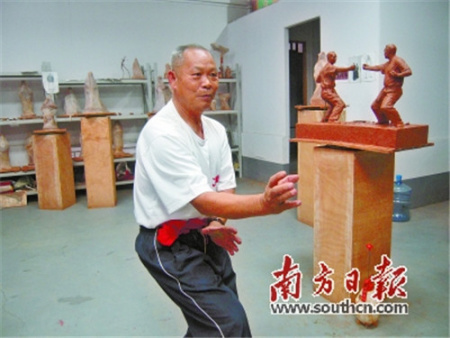 橋頭莫家拳第五代傳人莫柏許。(橋頭文廣中心供圖)