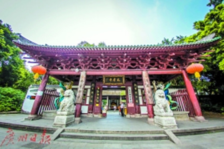 光孝寺。(廣州日報記者 陳憂子 攝)