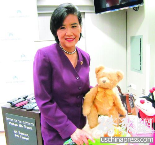 國會眾議員趙美心。(美國《僑報》/翁羽 攝)