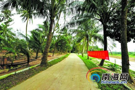 文昌茂園村村貌。文昌市工商聯(lián)供圖