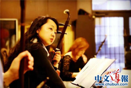演奏現(xiàn)場。(日本《中文導(dǎo)報》/文遲 攝)