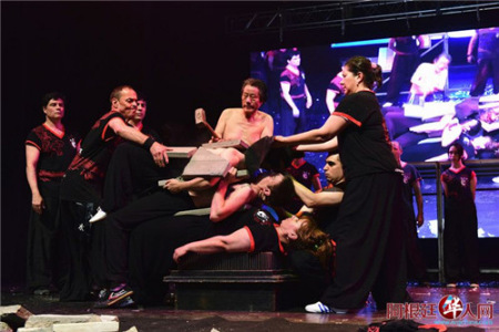 中國(guó)功夫表演。(阿根廷華人網(wǎng)/柳軍 攝)