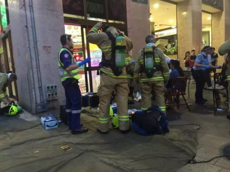 事故現(xiàn)場(chǎng)圖片。（澳洲《新快報(bào)》圖片）