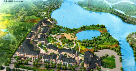 南洋風(fēng)情街全景鳥瞰圖