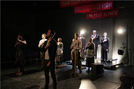 作者戲劇作品《霧托邦》的彩排現(xiàn)場。