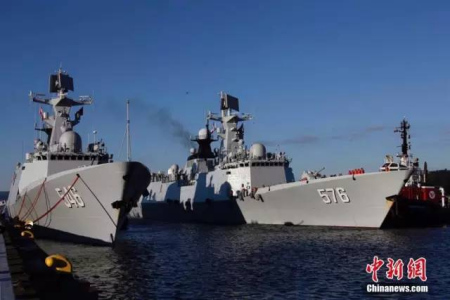 2016年12月，中國海軍艦艇編隊(duì)時(shí)隔十年后重訪加拿大
