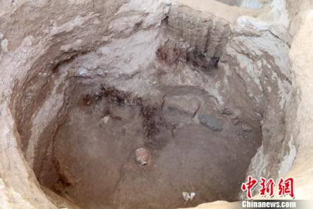 大型墓葬主墓室。 陜西省考古研究院