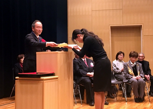 授獎(jiǎng)式現(xiàn)場