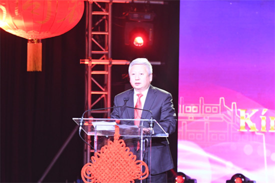 中國(guó)駐匈牙利大使段潔龍致辭。