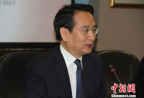 譚天星對印尼華社可持續(xù)、更好的發(fā)展提出了四點建議。林永傳 攝