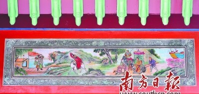 “幹蔭堂”內的雕刻。何森垚 攝