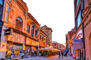 羅馬尼亞布加勒斯特古城。