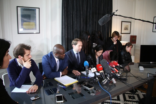 新聞發(fā)布會現(xiàn)場。（《歐洲時報》/黃冠杰 攝）