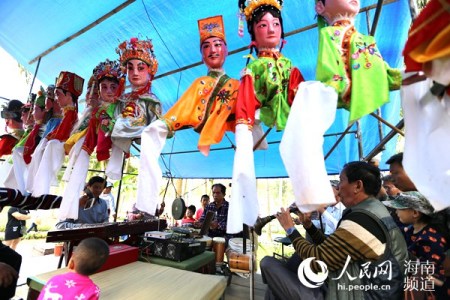 文昌好圣村公仔戲。