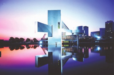 貝聿銘在美國克利夫蘭設(shè)計(jì)的搖滾音樂名人堂，落成于1995年