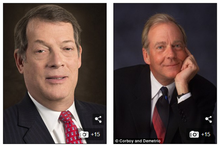 陶大衛(wèi)雇請的律師：Stephen Golan(左)和Thomas Demetrio(右)