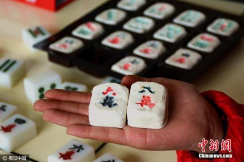 資料圖：“麻將湯圓”。 王登虎 攝 圖片來源：視覺中國