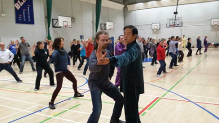 陳氏太極拳傳人赴愛丁堡授技藝。(英國《僑報(bào)》資料圖)