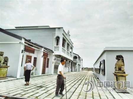 海口埠碼頭附近的街道。