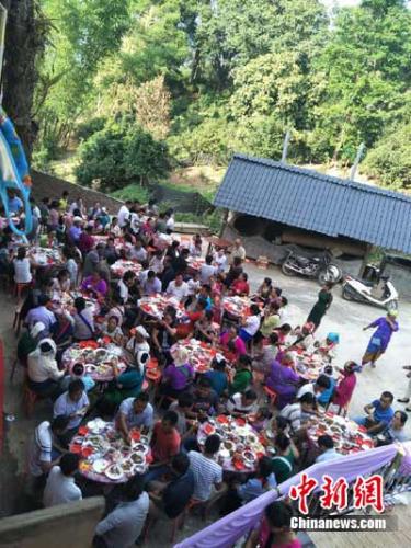 圖為婚宴。 鐘欣 攝