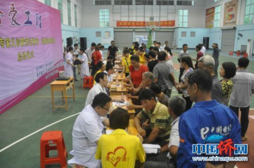 圖為義診活動現(xiàn)場。林浩　攝