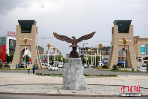 資料圖：中哈霍爾果斯國際邊境合作中心。<a target='_blank' >中新社</a>記者 富田 攝