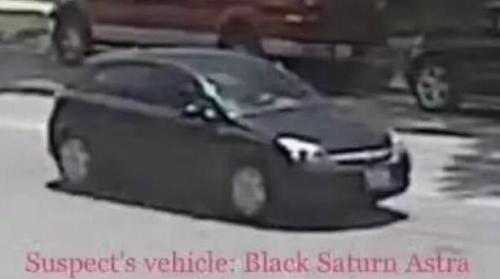 監(jiān)控拍攝到的可疑車輛。