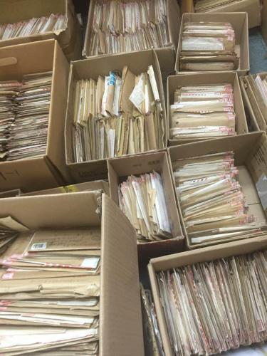 童增上個(gè)世紀(jì)九十年代初收到大量二戰(zhàn)中國(guó)受害者來(lái)信 崔寶娟供圖