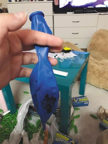 韓夢溪打氣的氣球。受訪者供圖