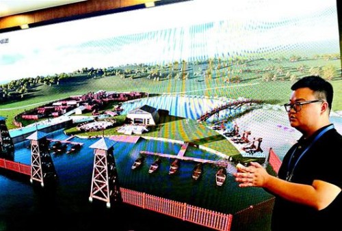 聶權(quán)講述木蘭草原規(guī)劃。(受訪者提供)