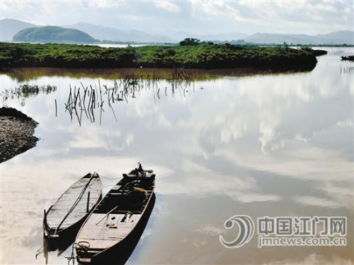 紅樹林邊上的灘涂。 梁國(guó)凡 攝
