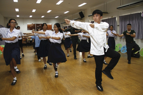 學(xué)五禽戲感受古人智慧。