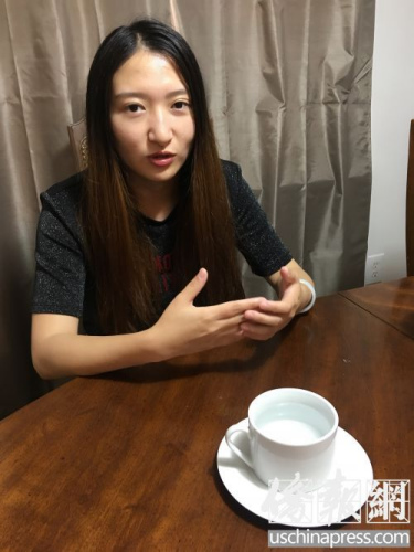 陳曦講述自己的煩惱事兒(美國《僑報(bào)》/于麗娜 攝)