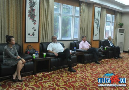 圖為德國訪問團一行在交流現(xiàn)場。林浩　攝