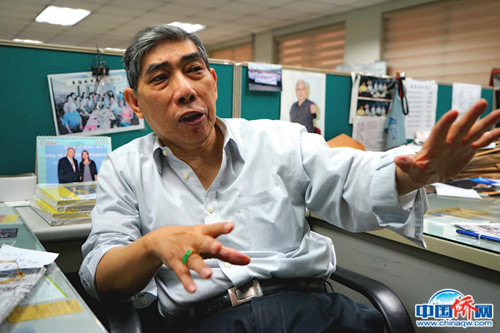 菲華商聯(lián)總會(huì)名譽(yù)理事長(zhǎng)、馬尼拉華助中心主任莊前進(jìn)。（圖片均由作者提供）