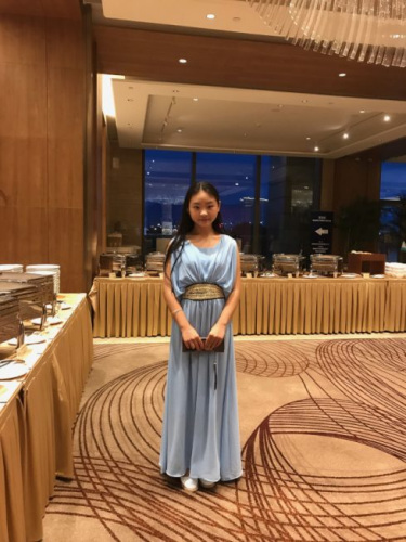 福州姑娘Sarah計劃讀藝術(shù)院校。（美國《世界日報》）