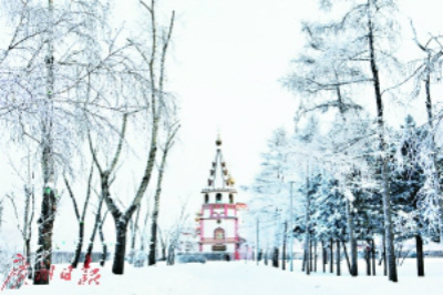 白色的童話世界。