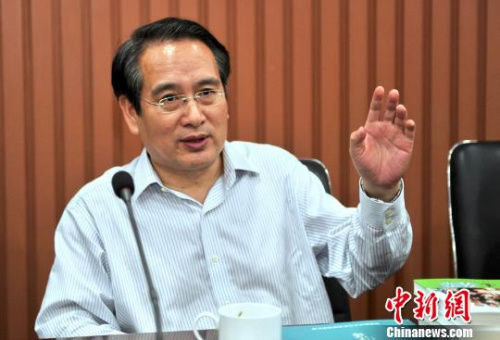 圖為：譚天星寄語<a target='_blank' >中新社</a>浙江分社的采編隊伍。　李晨韻 攝