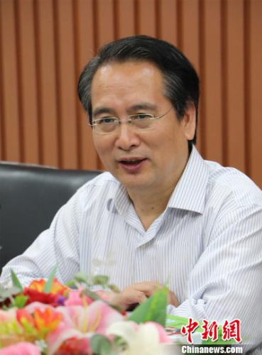 圖為：譚天星寄語<a target='_blank' >中新社</a>浙江分社的采編隊伍?！⊥鮿?攝