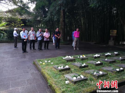 圖為海外僑胞代表團(tuán)參觀騰沖國(guó)殤墓園 劉云燕 攝 圖為海外僑胞代表團(tuán)參觀騰沖國(guó)殤墓園 劉云燕 攝