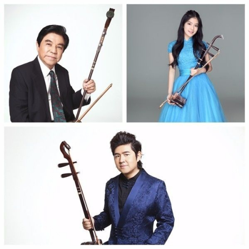 陳軍（下）和父親、女兒。資料圖